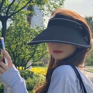 Sun Visor Hats Women Large Brim Summer UV Protection spf 50+ Beach Cap